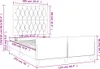 vidaXL Bettgestell ohne Matratze Hellgrau 120x190 cm Samt Produktbild-Vorschau 6