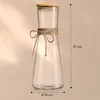 Glaskaraffe mit Bambusdeckel Borosilikatglas hitzebeständig Produktbild-Vorschau 7
