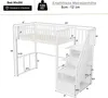 Flieks Etagenbett 90x200cm mit Rausfallschutz, Kinderbett Produktbild-Vorschau 7