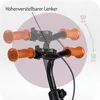 Close-up view of a scooter handlebar showing adjustable height. Produktbild-Vorschau