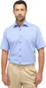 Eterna Hemd Kurzarm Modern Fit normale Passform blau uni Produktbild-Vorschau 1