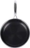 A top-down view of a frying pan with a honeycomb pattern on its surface. Produktbild-Vorschau