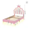 MODFU Polsterbett Kinderbett 90*200cm kronenförmiges Produktbild-Vorschau 6