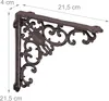6 x staffe per scaffali in stile antico, supporti per Anteprima dell’immagine prodotto 4