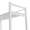 Close-up of a white shelving unit, showing the frame and a shelf. Produktbild-Vorschau