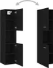 vidaXL Armadietto da bagno nero 30x30x130 cm Materiale a Anteprima dell’immagine prodotto 10