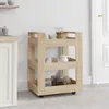 vidaXL Kuchyňský vozík Sonoma Dub 60x45x80 cm výrobek ze Náhled obrázku produktu 2