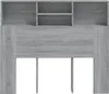 vidaXL Čelná doska s policami Grey Sonoma 120x19x103,5 cm Náhľad obrázku produktu 5