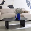 sweeek - Ovaler Couchtisch Heveaholz und Eichenfurnier - Produktbild-Vorschau 3