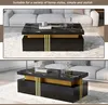 Sweiko Table basse rectangulaire moderne avec plateau Voir les images du produit 10