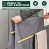 eluno Stand-Handtuchhalter freistehend, 2 Stangen, Produktbild-Vorschau 3