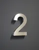 Hausnummer Premium Edelstahl in 3D Design Arial H20cmxT3cm Produktbild-Vorschau 2