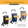 Náhradní kolečka pro nákupní vozík DREBBER sada 2 ks Náhled obrázku produktu 2