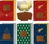 5 Weihnachtskarten mit geprägter „Frohe Weihnachten“ Produktbild-Vorschau 1