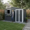 Abri de jardin métallique de 7,19 m² avec toit en pente, Voir les images du produit 13