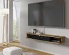A modern living room with a wall-mounted TV and media console. Náhled obrázku produktu