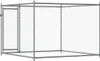 vidaXL Hundezwinger mit Tür Grau 2x2x1,5 m Verzinkter Stahl Produktbild-Vorschau 6