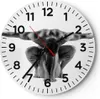 Wanduhr - Rund - Glasuhr - Modell Körper Muskeln Produktbild-Vorschau 1
