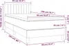 vidaXL Boxspringbett mit Matratze Dunkelgrau 90x200 cm Samt Produktbild-Vorschau 7