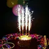 Stücke Torte Candle Sparklers Bezdýmné narozeninové svíčky Náhled obrázku produktu 2