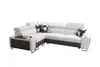 Ecksofa L-Form Eckcouch MELODIE II mit Schlaffunktion BRAUN Produktbild-Vorschau 4