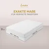 Lavea® Zestaw 2 sztuk, prześcieradła satynowe z gumką, Podgląd zdjęcia produktu 2