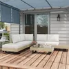 Outsunny Salon de jardin extšŠrieur d'angle 5 places design Voir les images du produit 2