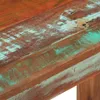 Close-up view of a distressed wooden surface with visible grain and paint remnants. Produktbild-Vorschau