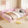 MODFU gestoffeerd bed, uitschuifbaar, 140x200 cm, met Productafbeelding-voorbeeld 1