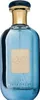 A product shot of a blue perfume bottle with a gold cap. Produktbild-Vorschau