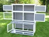 Hasenstall Schnuffi  grau weiss 114 x 42 x 101 cm Produktbild-Vorschau 3