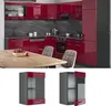 Küchenglasschrank Vicco R-Line Rot Hochglanz 40 cm, Model Produktbild-Vorschau 2