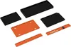Several metal parts, likely components of a welding cart, are arranged on a white background. Náhľad obrázku produktu