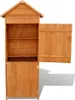 vidaXL Szafka ogrodowa brązowa 79x49x190 cm Podgląd zdjęcia produktu 10