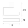 Nimco Kibo - Toilettenpapierhalter, schwarz matt Produktbild-Vorschau 2
