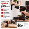 AJIEQAQ Avvitatore a Batteria 21V Set, Trapano Avvitatore a Anteprima dell’immagine prodotto 2