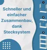 Steckregal aus Kunststoff Keller Regal Schwarz Vorratsregal Produktbild-Vorschau 6