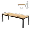 Tribesigns Schreibtisch 200 x 70 x 75 cm, Doppelter Langer Produktbild-Vorschau 2