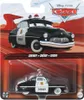 Product packaging for a Disney Pixar Cars Sheriff toy car. Produktbild-Vorschau