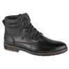 A black leather boot on a white background. Voir les images du produit