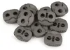 10 Kordelstopper mit zwei Löchern 20x20mm, Durchzug 5mm - Produktbild-Vorschau 1