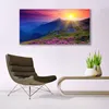 Glasbilder 140x70 Wandbild Druck auf Glas Gebirge Blumen Produktbild-Vorschau 3