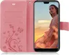 Handytasche für Huawei P20 Blumen Flip Cover Buchhülle mit Produktbild-Vorschau 3