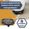 4er Set Transportroller Rollbrett Transportrollen Rollbrett Produktbild-Vorschau 4