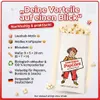 Sacchetto per popcorn Lausbub carta 100 pezzi 1 litro Anteprima dell’immagine prodotto 2