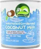 A can of Nature's Charm Sweetened Condensed Coconut Milk. Voir les images du produit