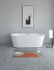 Freistehende Wandbadewanne Pari Geriffelt 180 x 80 cm Produktbild-Vorschau 4