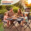 CASARIA® Polyrattan Klappstuhl 2er Set Anthrazit leicht Produktbild-Vorschau 8