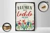 Holzschild Spruch 12x18 cm Blumen sind das Lächeln der Erde Produktbild-Vorschau 3