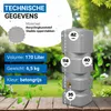 4rain QUADRO wandtank complete-set 170 L betongrijs incl. Productafbeelding-voorbeeld 3